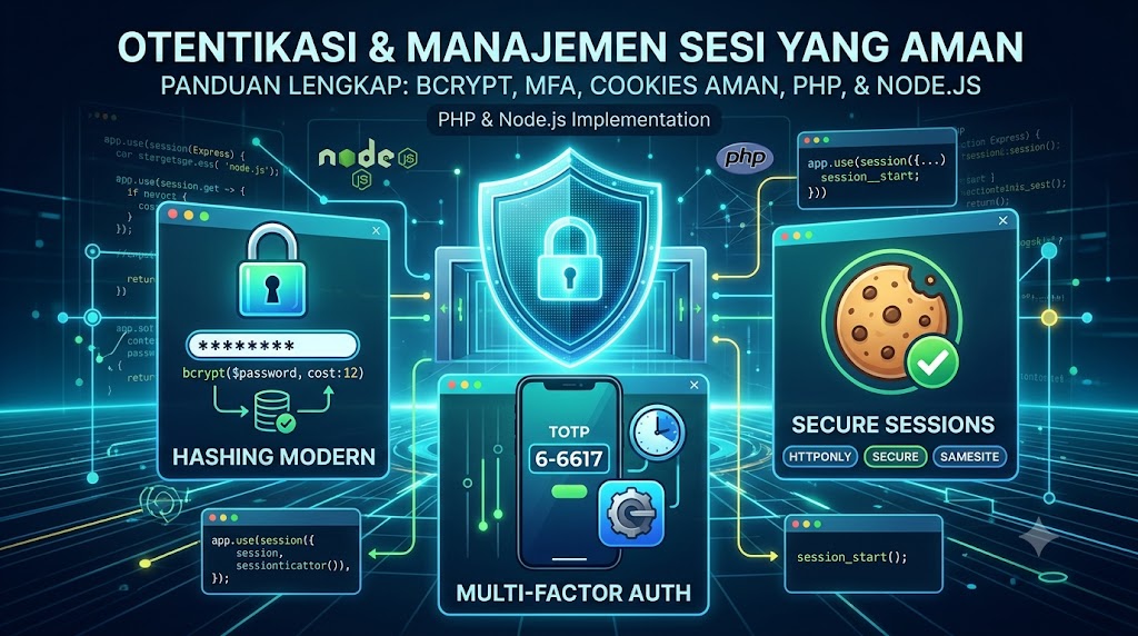 Mekanisme login dan manajemen sesi 
